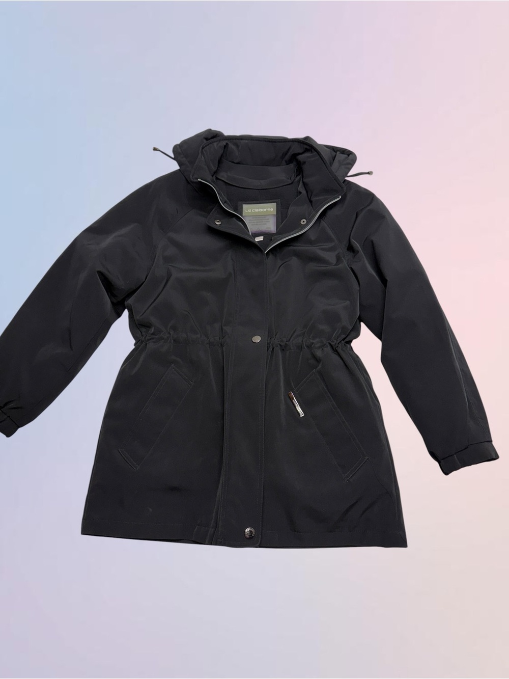 LIZ CLAIBORNE Women’s Small Black Down & Feather Winter Jacket